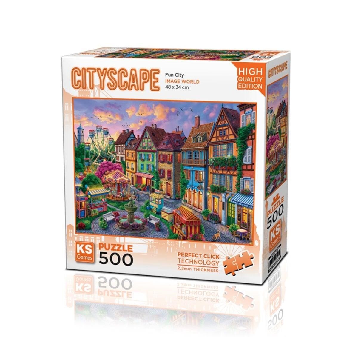 Ks Games Puzzle Fun City 500 Parça