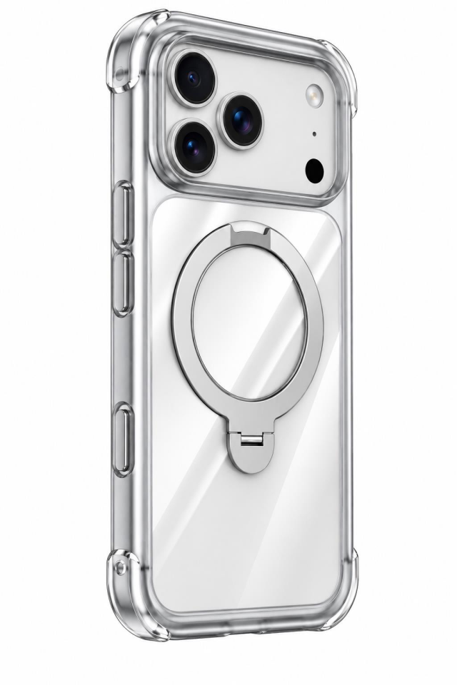 Njoyny Air Pro 2 Stand iPhone 18 Pro Max MagSafe Kılıf Beyaz