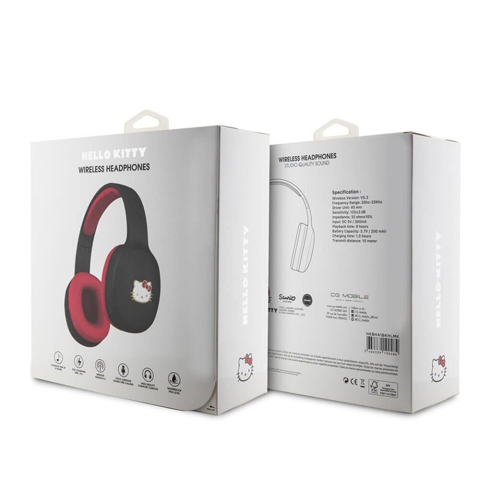 Hello Kitty Kulak Üstü Bluetooth Kulaklık Pembe