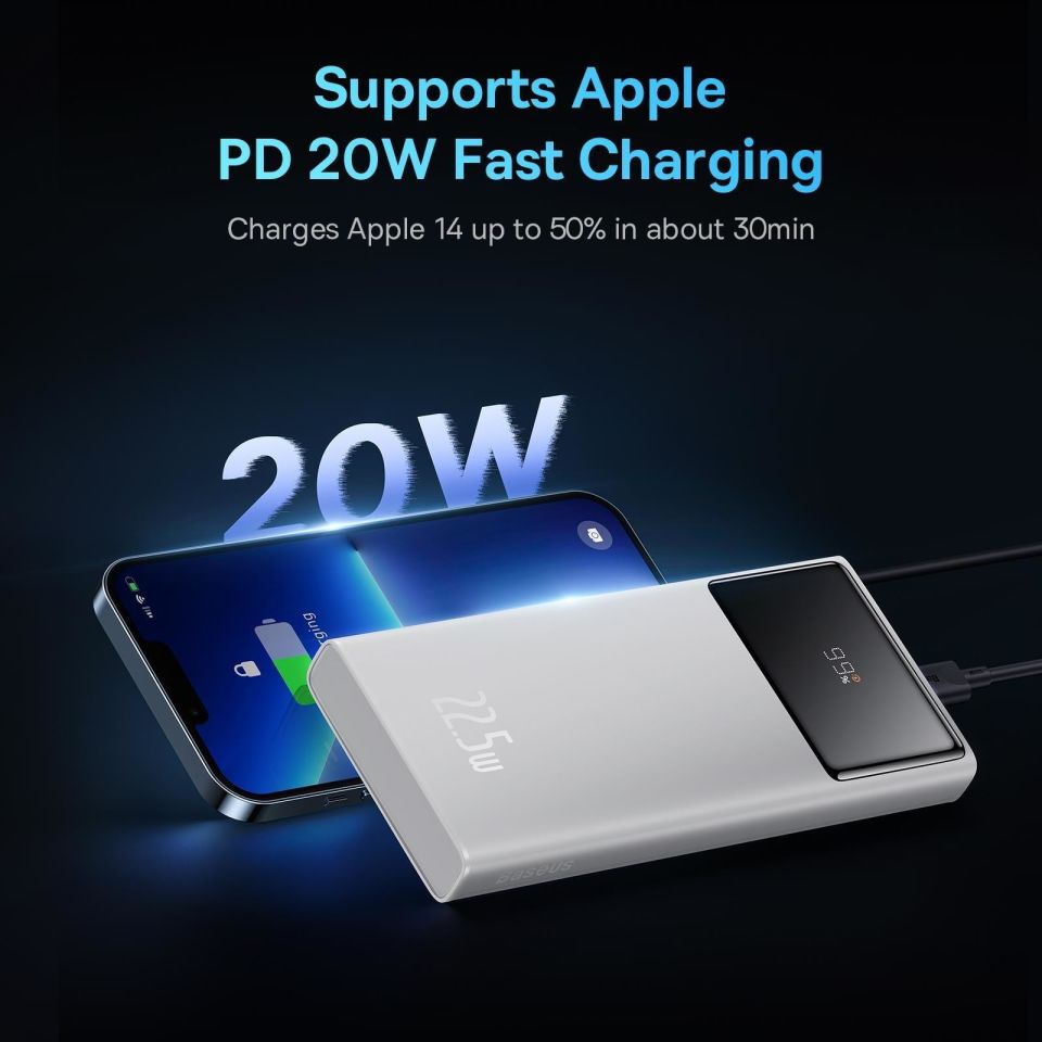 BaseusBaseus Star-Lord Overseas Edition 22.5W 10.000 mAh Dijital Ekranlı Powerbank