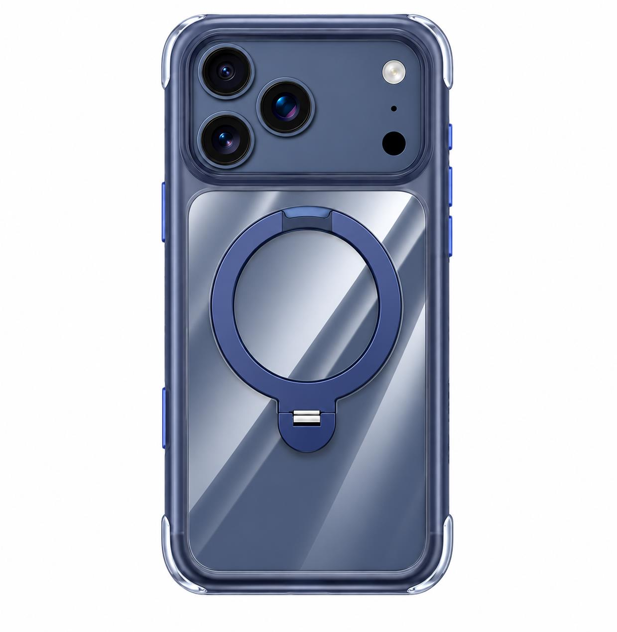 Njoyny Air Pro 2 Stand iPhone 18 Pro MagSafe Kılıf Buz Mavisi