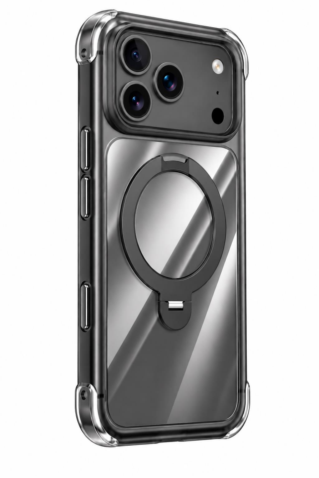 Njoyny Air Pro 2 Stand iPhone 18 Pro MagSafe Kılıf Mor