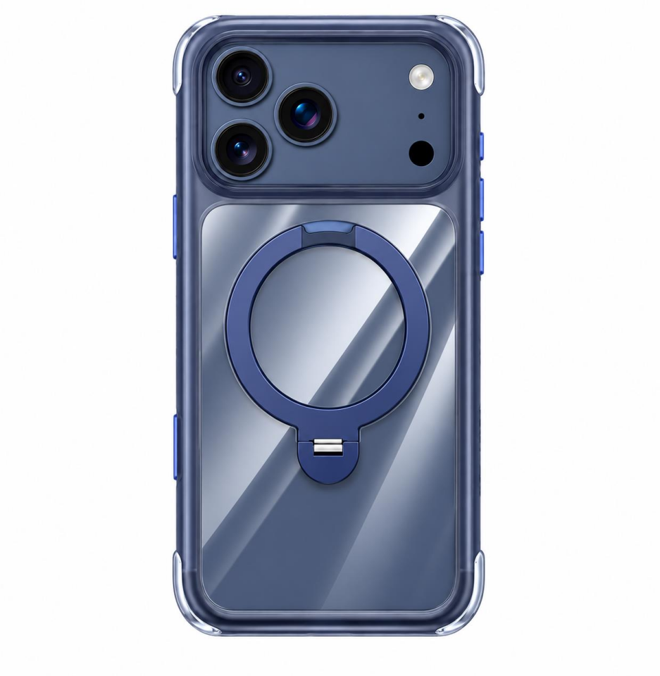 Njoyny Air Pro 2 Stand iPhone 18 Pro MagSafe Kılıf Mavi