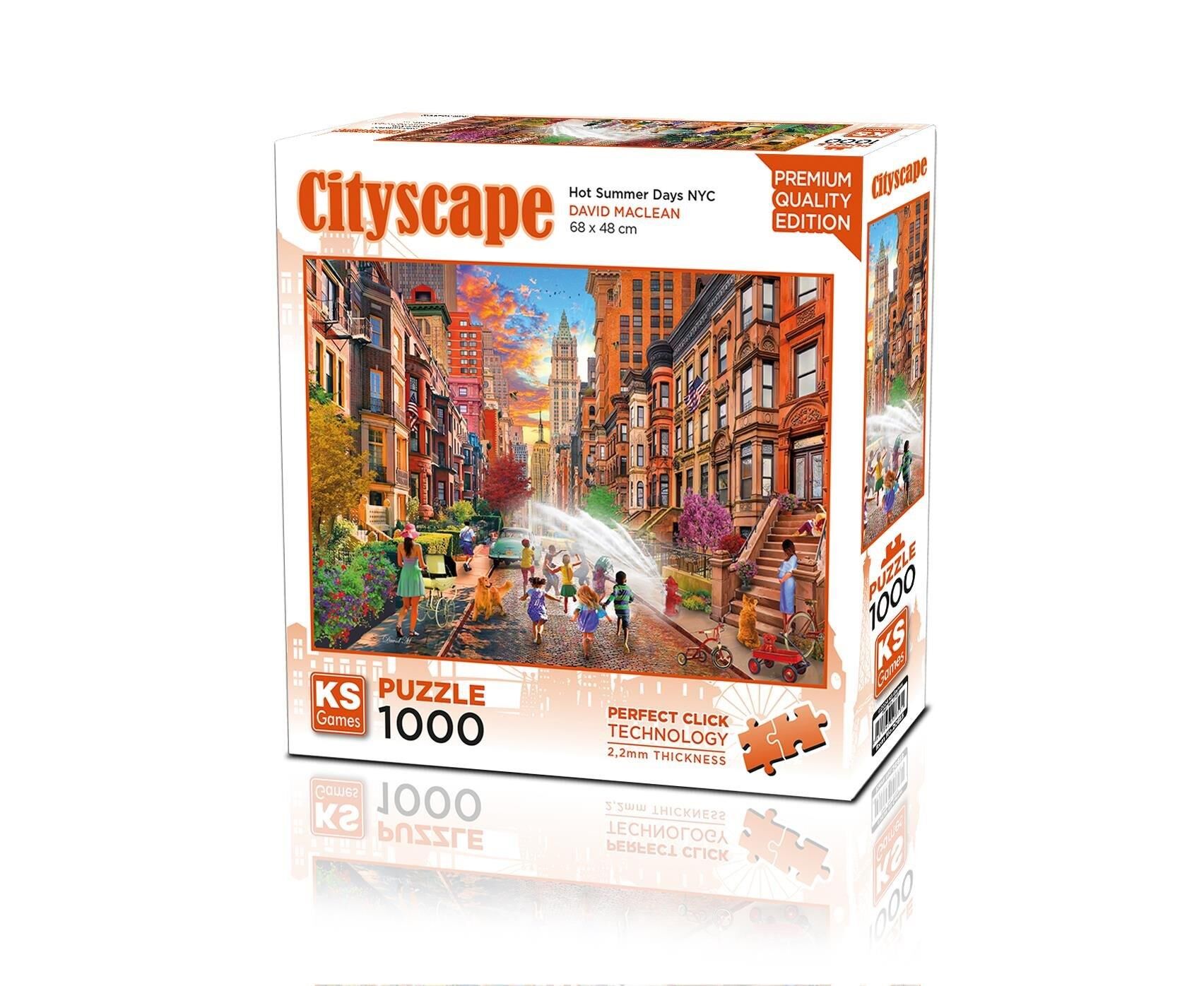 Ks Games Puzzle  Hot Summer Days NYC  1000 Parça
