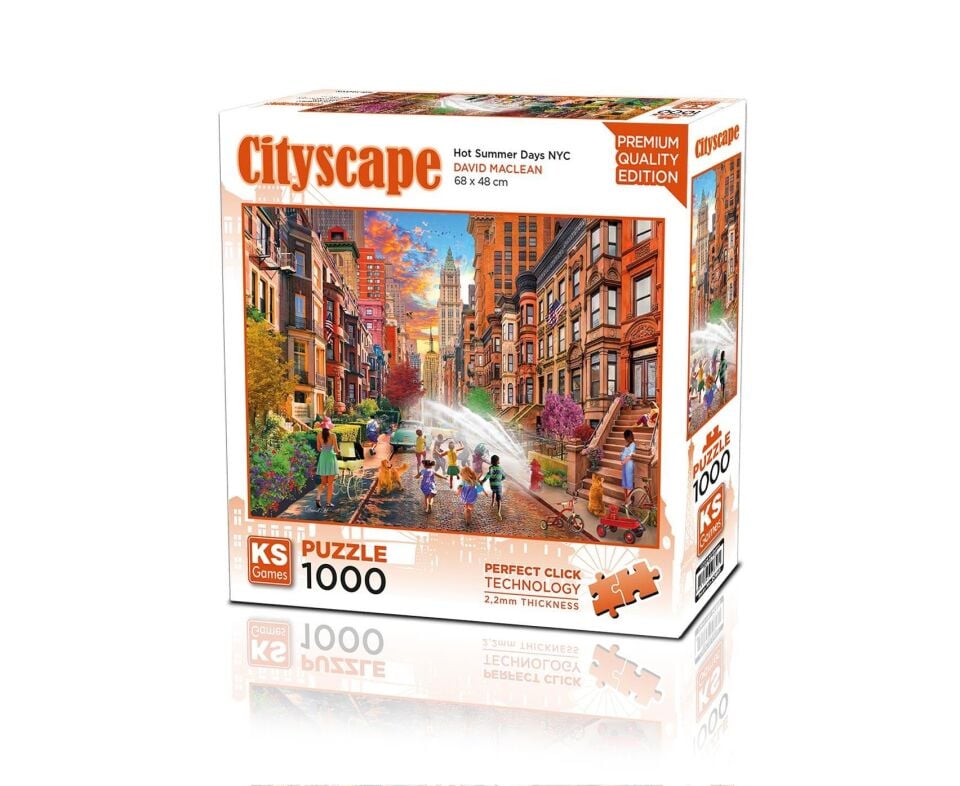 Ks Games Puzzle  Hot Summer Days NYC  1000 Parça