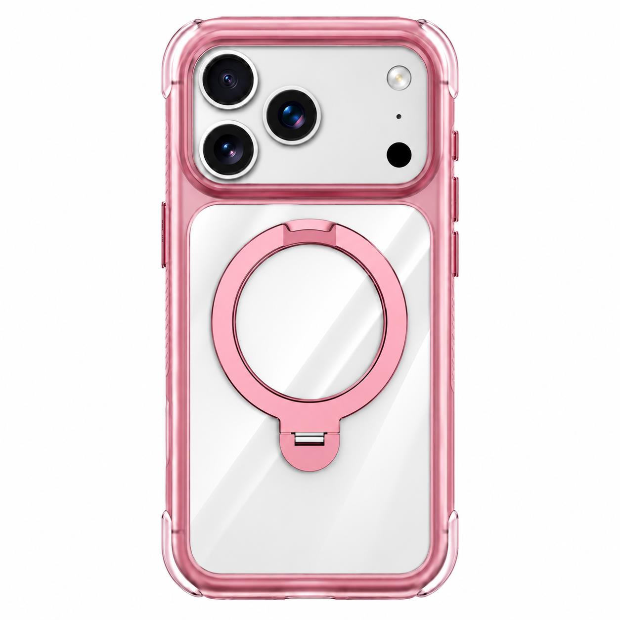 Njoyny Air Pro 2 Stand iPhone 18 Pro MagSafe Kılıf Pembe
