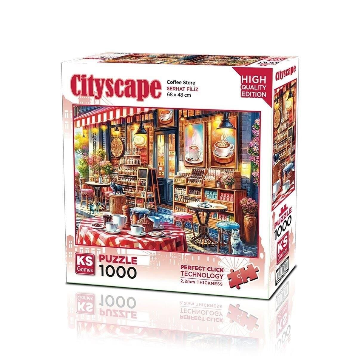 Ks Games Puzzle Coffee Store  1000 Parça