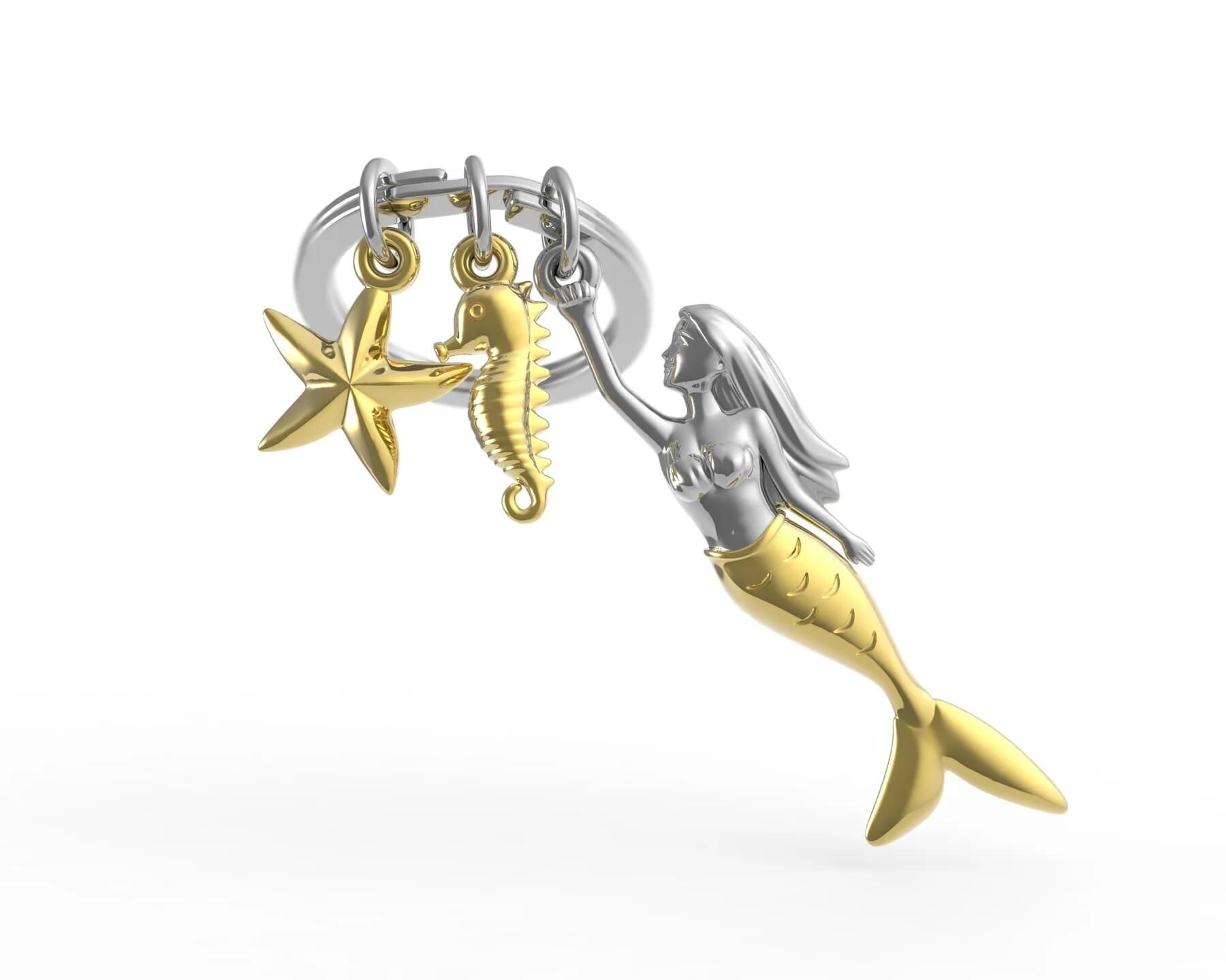 MetalMorphose Deniz Kızı Anahtarlık
