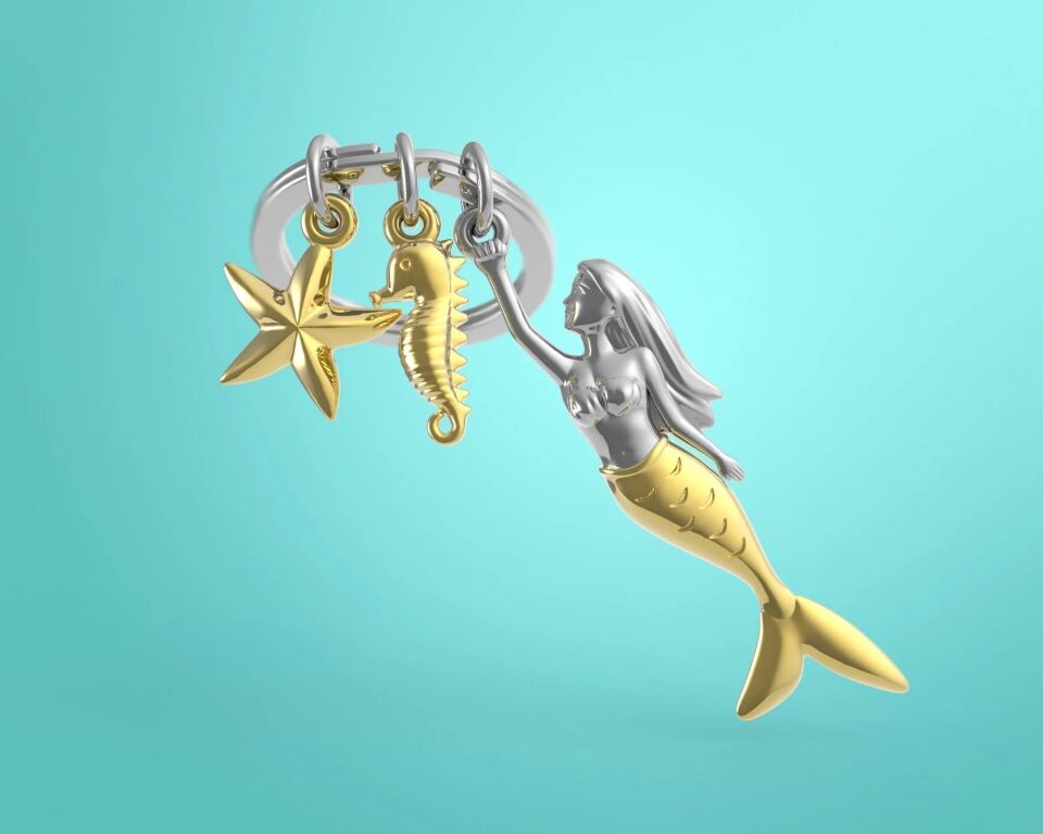 MetalMorphose Deniz Kızı Anahtarlık