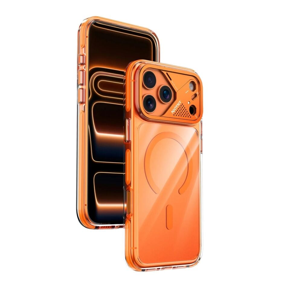 Njoyny Native Ar iPhone 18 Pro MagSafe Kılıf Turuncu