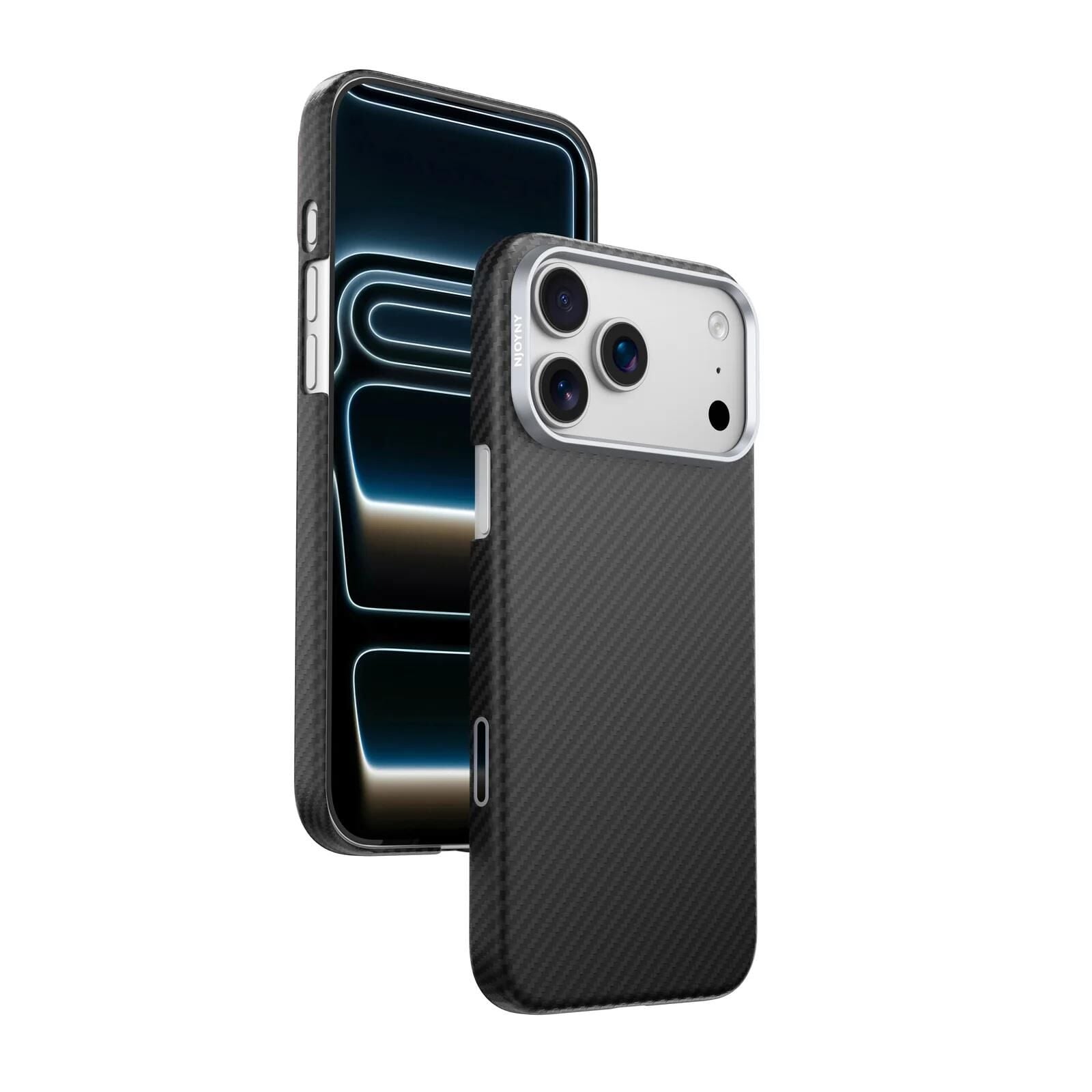 Njoyny AI Kevlar Carbon iPhone 18 Pro Max MagSafe Kılıf