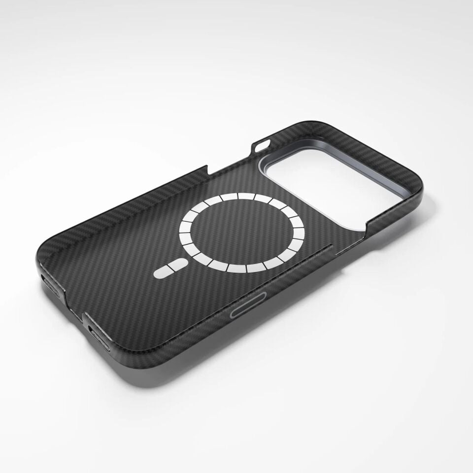 Njoyny AI Kevlar Carbon iPhone 18 Pro Max MagSafe Kılıf
