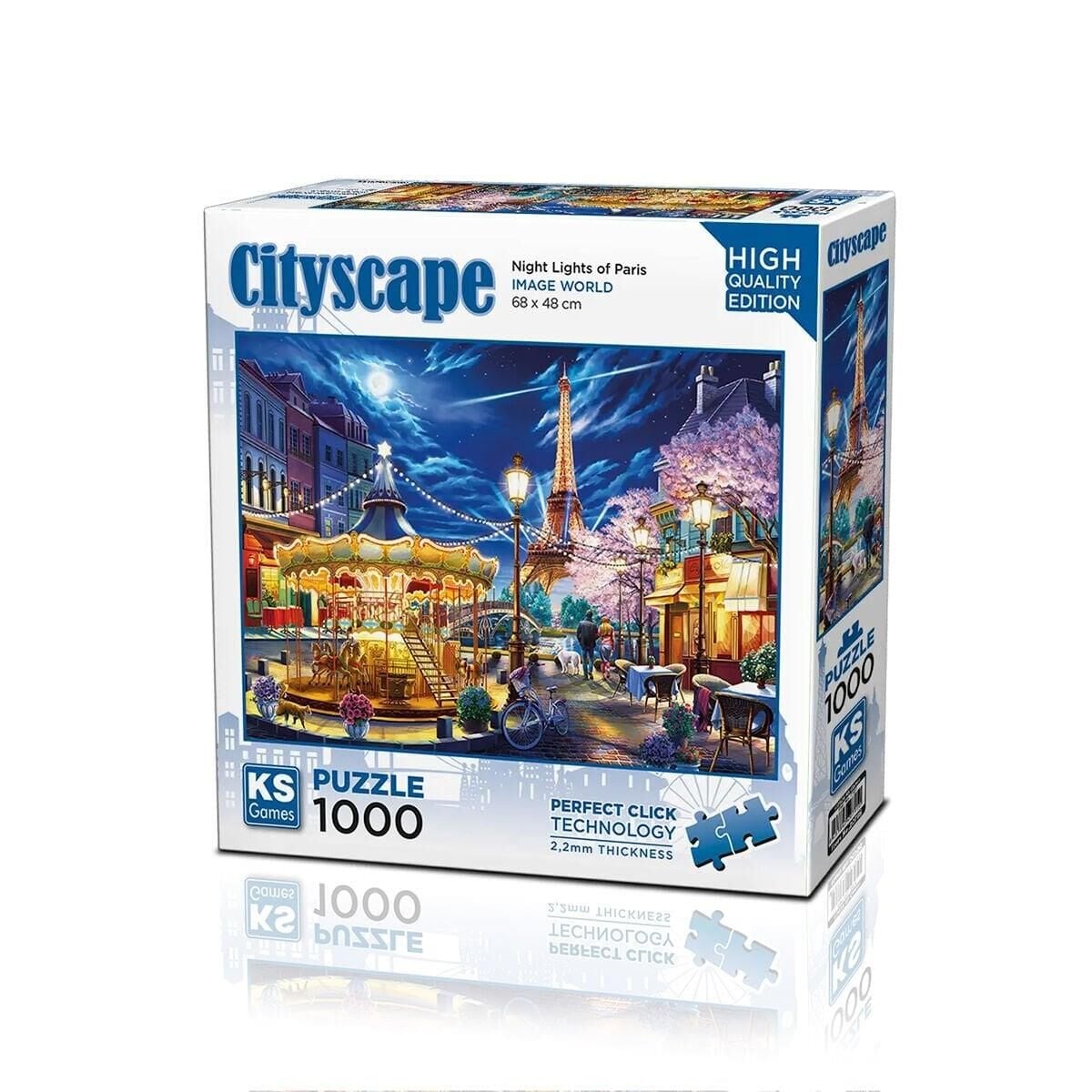 Ks Games Puzzle Night Light of Paris  1000 Parça