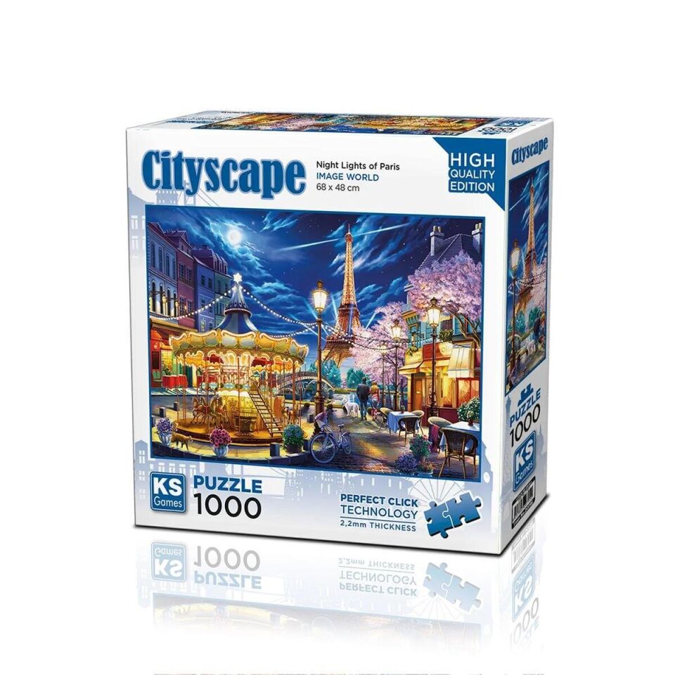 Ks Games Puzzle Night Light of Paris  1000 Parça