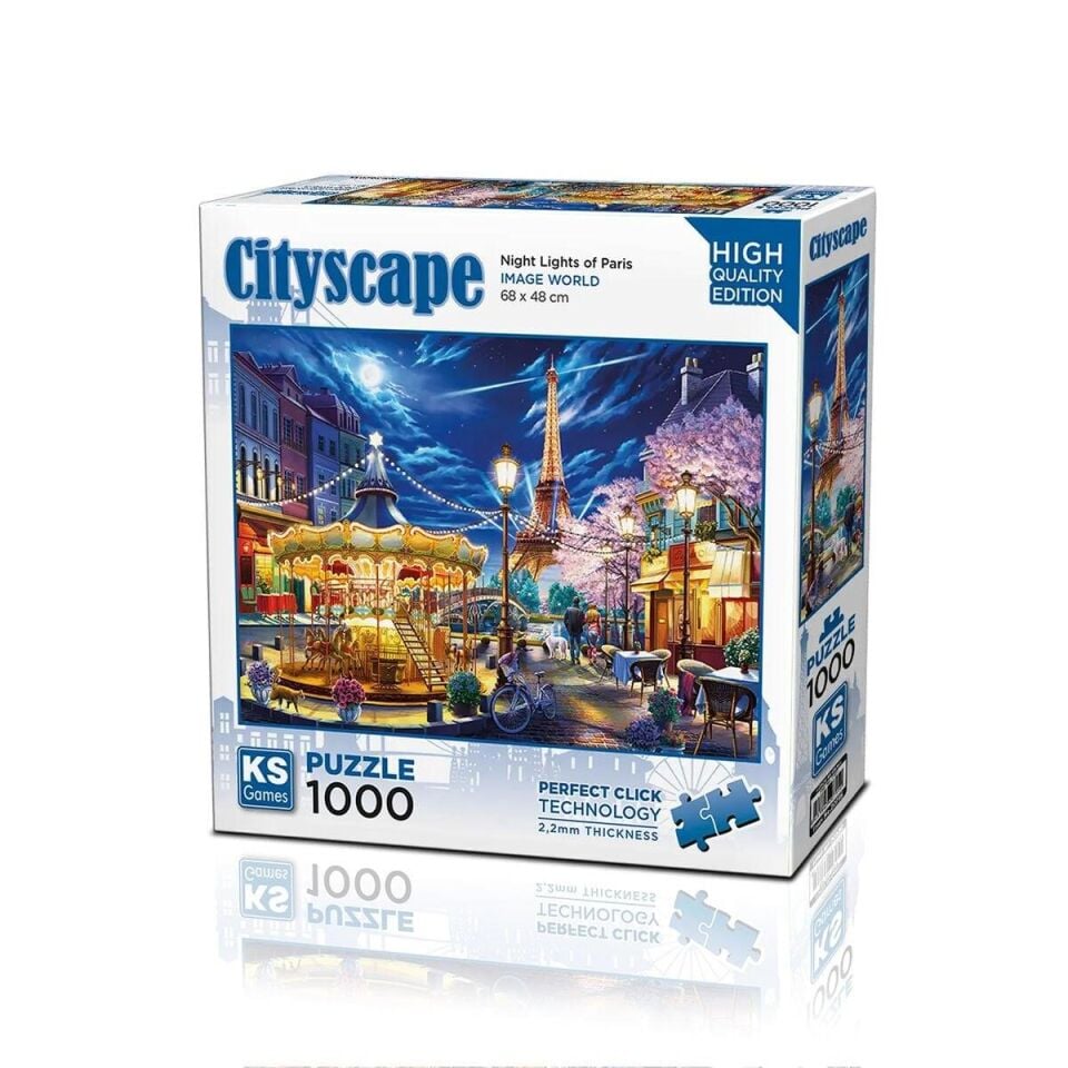 Ks Games Puzzle Night Light of Paris  1000 Parça