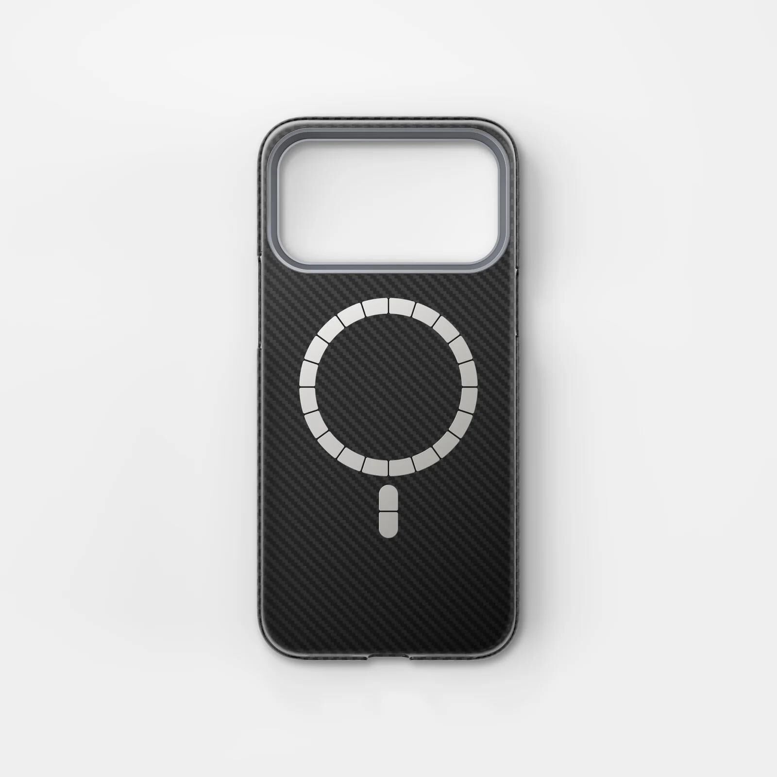 Njoyny AI Kevlar Carbon iPhone 18 Pro MagSafe Kılıf  Siyah