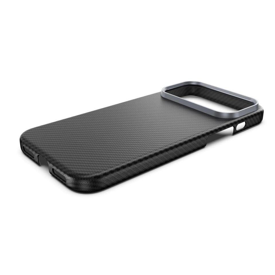 Njoyny AI Kevlar Carbon iPhone 18 Pro MagSafe Kılıf  Siyah