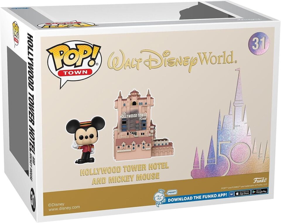 Funko POP Figür - Town Walt Disney World 50th Anniversary - Hollywood Tower Hotel & Mickey Mouse