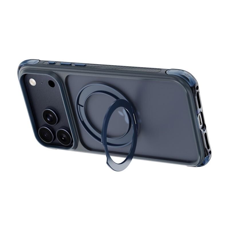 Wiwu Apple iPhone 18 Pro Kılıf  AG-203 AeroGuard Ultra Serisi M-safe Şarj Özellikli Airbag Tasarımlı Standlı Kapak