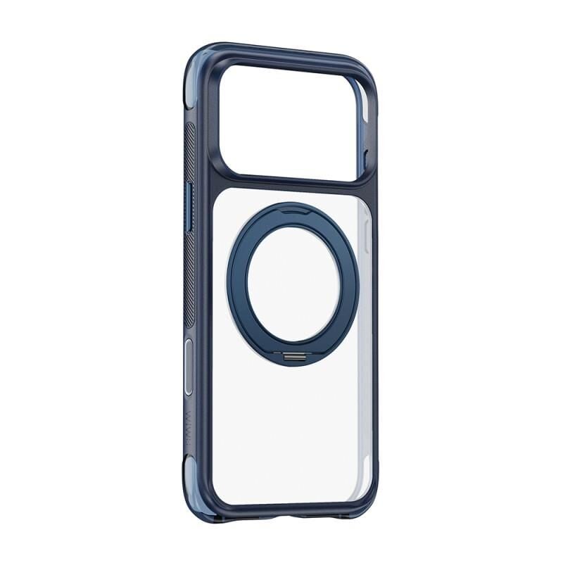 Wiwu Apple iPhone 18 Pro Kılıf  AG-203 AeroGuard Ultra Serisi M-safe Şarj Özellikli Airbag Tasarımlı Standlı Kapak
