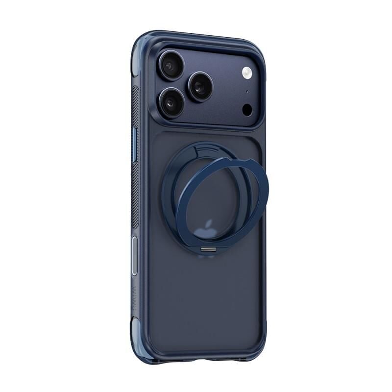 Wiwu Apple iPhone 18 Pro Kılıf  AG-203 AeroGuard Ultra Serisi M-safe Şarj Özellikli Airbag Tasarımlı Standlı Kapak