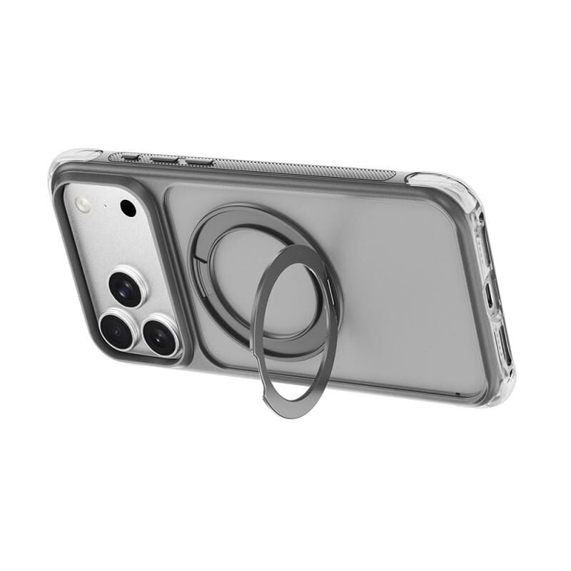 Wiwu Apple iPhone 18 Pro Kılıf  AG-203 AeroGuard Ultra Serisi M-safe Şarj Özellikli Airbag Tasarımlı Standlı Kapak