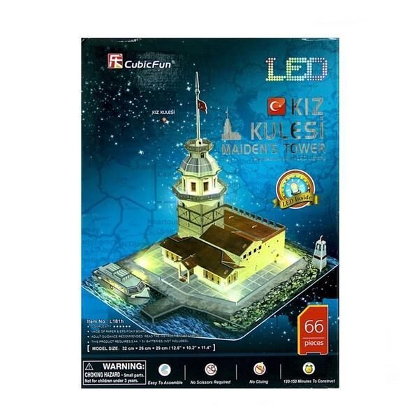 Cubicfun Model Kız Kulesi Led Işıklı