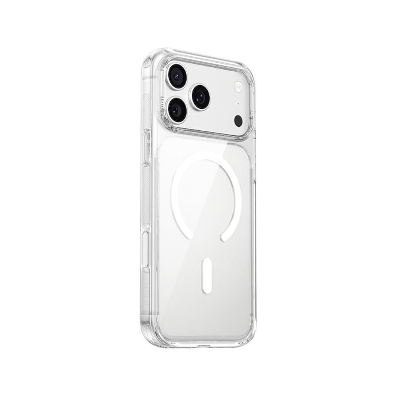 Wiwu Apple iPhone 17 Pro Max Kılıf M-safe Şarj Özellikli CS-202 Crystal Shield Pro Serisi Anti Yellowing Sert PC Kapak Şeffaf