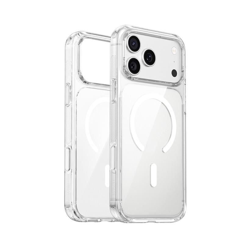 Wiwu Apple iPhone 17 Pro Max Kılıf M-safe Şarj Özellikli CS-202 Crystal Shield Pro Serisi Anti Yellowing Sert PC Kapak Şeffaf