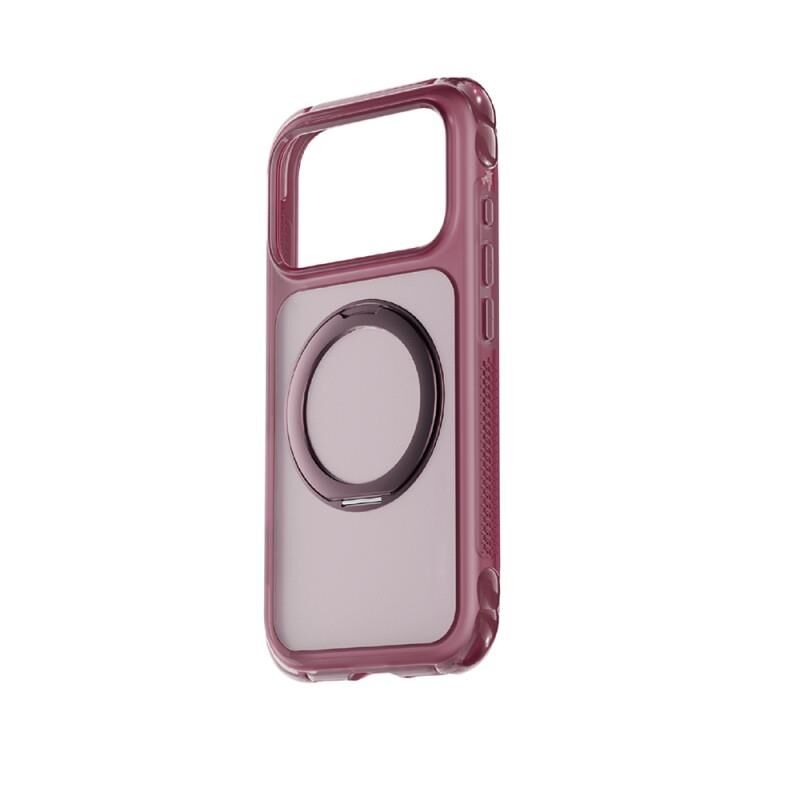 Lenyes Apple iPhone 18 Pro Kılıf  Air Bumper Serisi M-safe Şarj Özellikli Airbag Tasarımlı Standlı Kapak