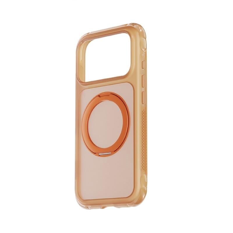 Lenyes Apple iPhone 18 Pro Kılıf  Air Bumper Serisi M-safe Şarj Özellikli Airbag Tasarımlı Standlı Kapak