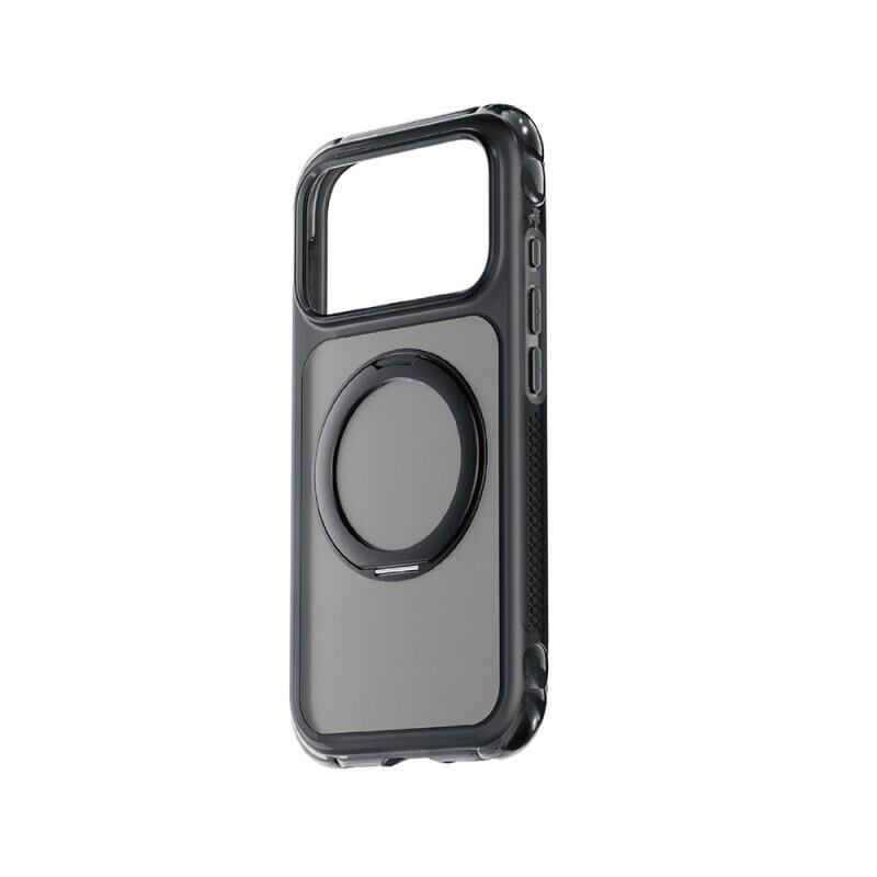 Lenyes Apple iPhone 18 Pro Kılıf  Air Bumper Serisi M-safe Şarj Özellikli Airbag Tasarımlı Standlı Kapak