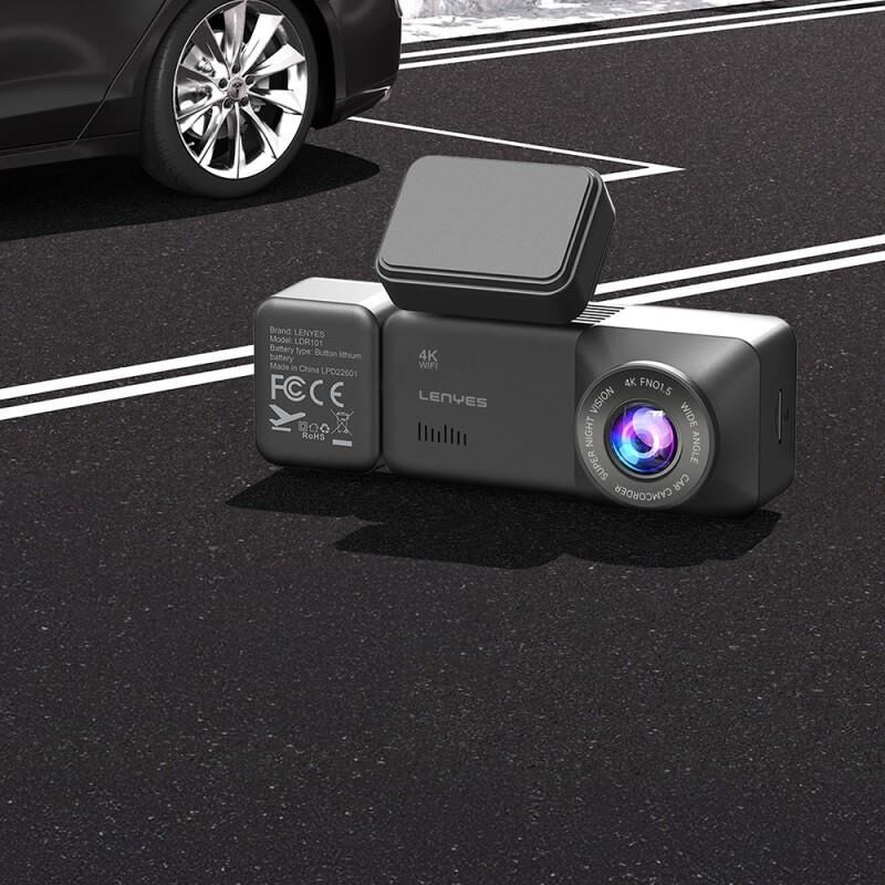 Lenyes LDR101 4K Ultra HD Wifi Destekli Akıllı Ön ve Arka Araç Kamerası
