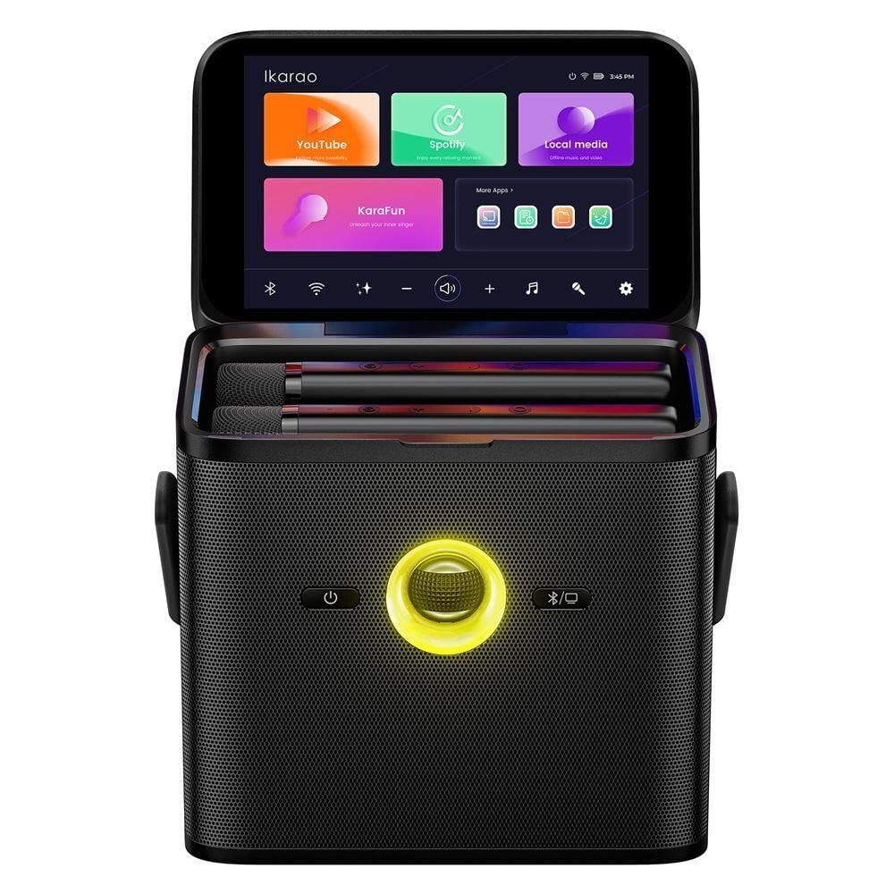 Ikarao Shell S3 7 Tabletli Çift Mikrofonlu Karaoke Bluetooth Hoparlör