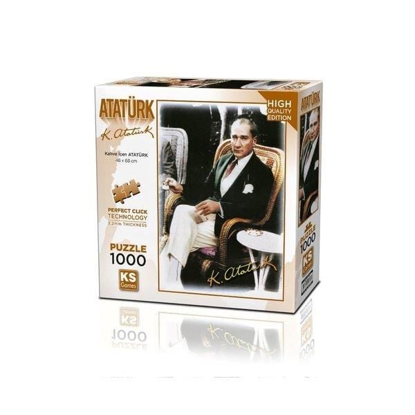 Ks Games Puzzle  Kahve İçen Atatürk 1000 Parça