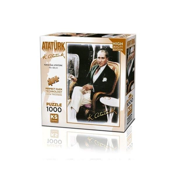 Ks Games Puzzle  Kahve İçen Atatürk 1000 Parça