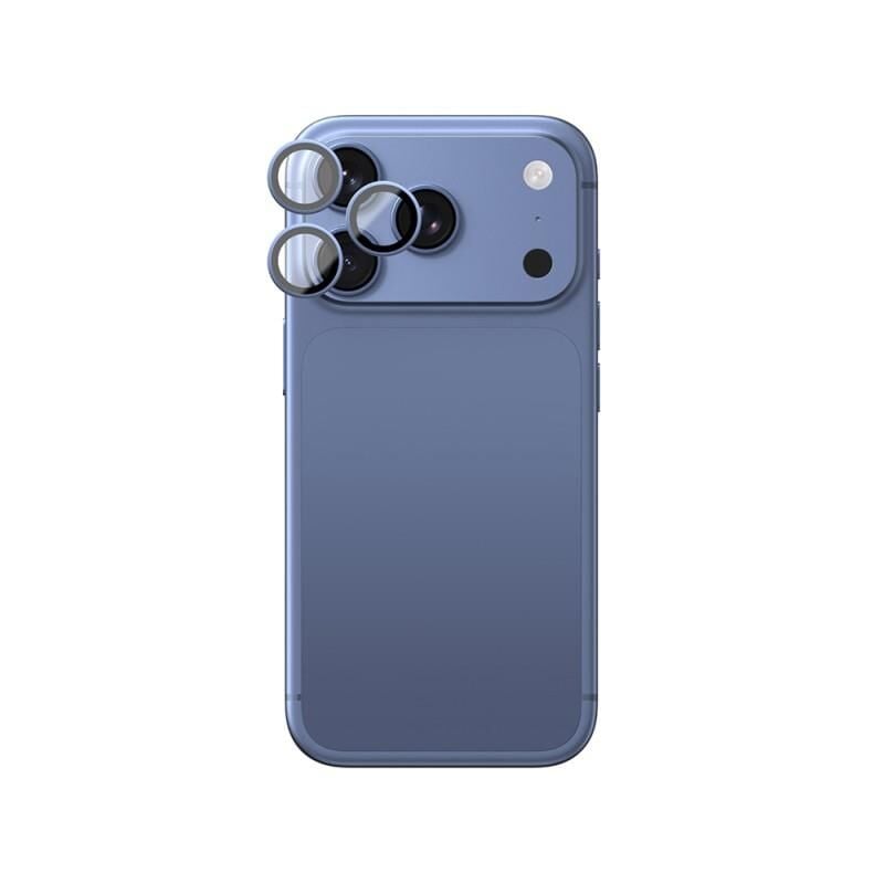 Amazingthing  Apple iPhone 18 Pro Max Amazingthing Radix Vision Parlama Önleyici Kamera Lens Koruyucu + Kolay Uygulama Aparatlı Gümüş