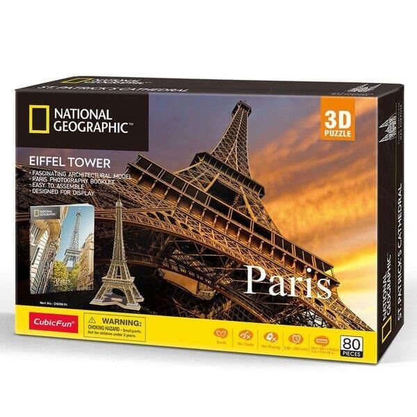 Cubicfun 3D Puzzle National Geographic Eyfel Kulesi Fransa