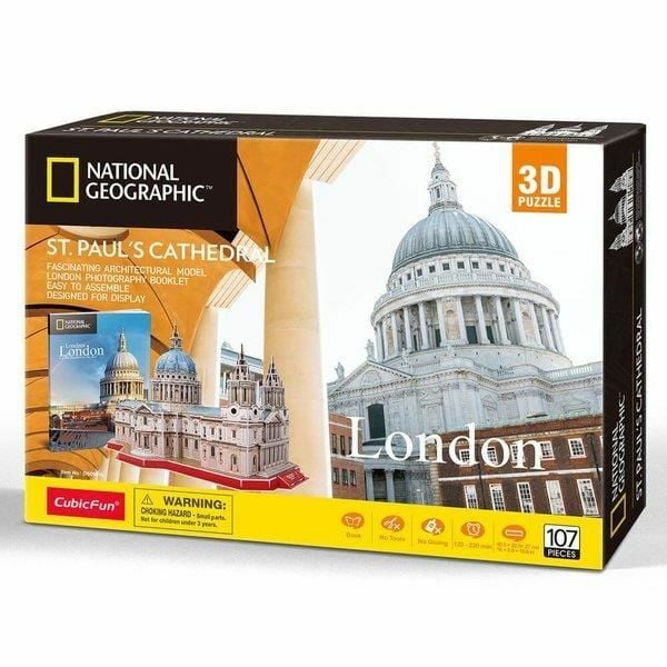 Cubicfun 3D Puzzle National Geographic Aziz Paul Katedrali İngiltere