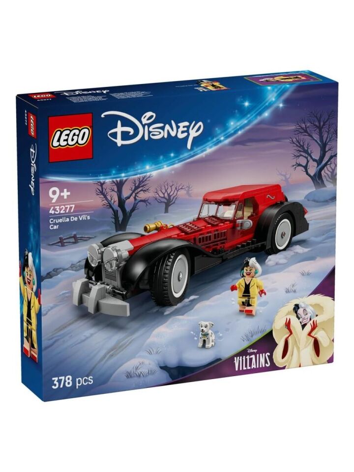 LEGO  Disney Cruella De Vil’in Arabası 43277 378 Parça