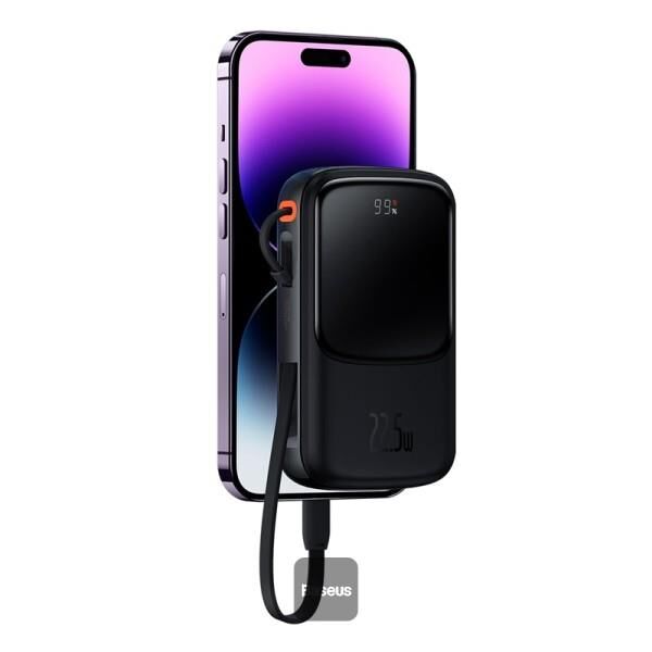 Baseus QPow Pro 2 Dijital Ekranlı 20W 10.000 Mah Dual Kablolu Powerbank