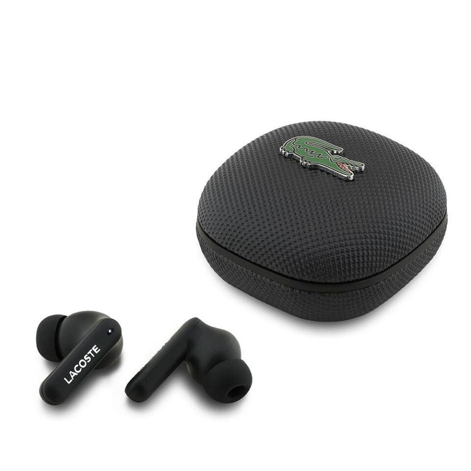Lacoste  Lisanslı Logolu ANC Özellikli TWS Kulak İçi Bluetooth Kulaklık Siyah