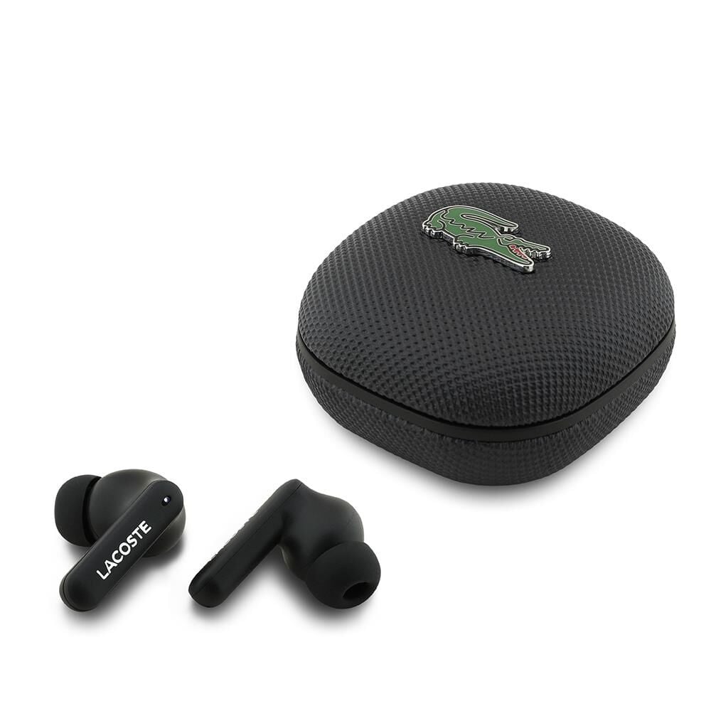 Lacoste  Lisanslı Logolu ANC Özellikli TWS Kulak İçi Bluetooth Kulaklık Siyah Siyah