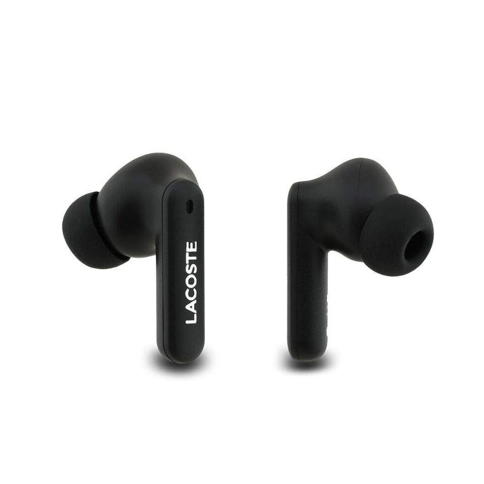 Lacoste  Lisanslı Logolu ANC Özellikli TWS Kulak İçi Bluetooth Kulaklık Siyah Siyah