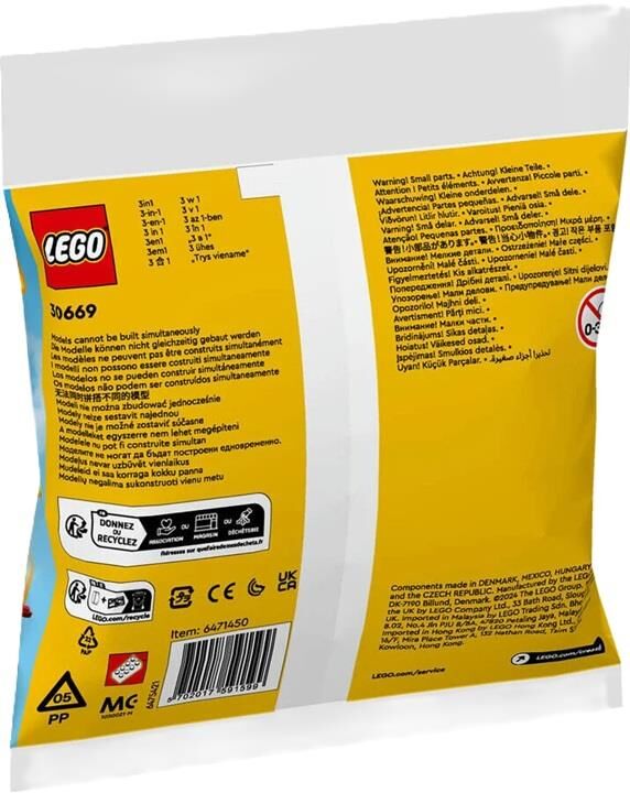 Lego Creator 3 in 1 İkonik Kırmızı Uçak 30669