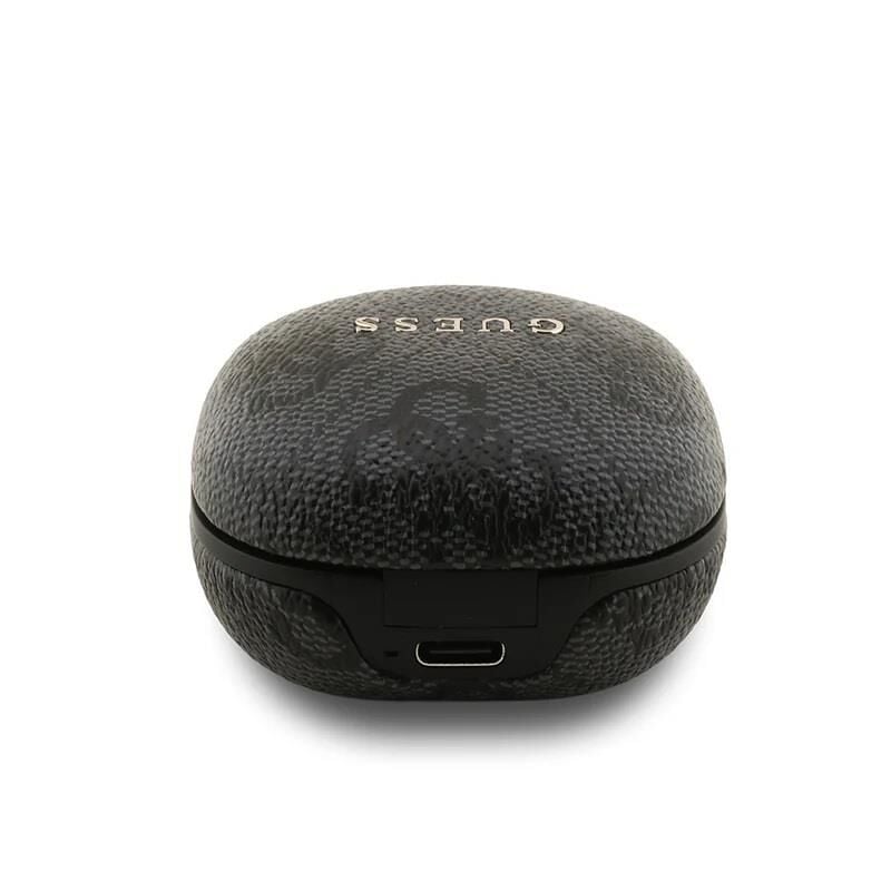 Guess Lisanslı PU 4G Desenli Klasik Metal Yazı Logolu TWS Kulak İçi Bluetooth Kulaklık