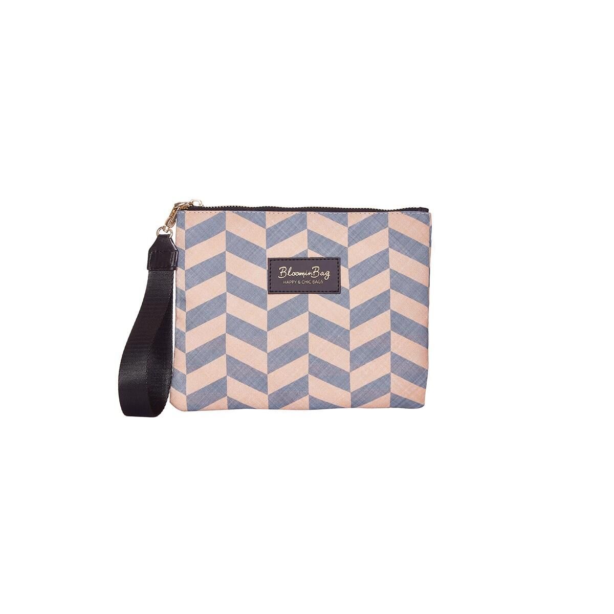 Bloominbag Clutch Çanta Smokey Chevron