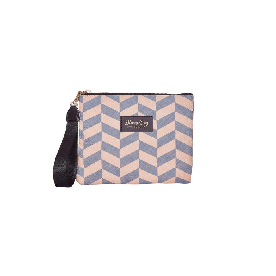 Bloominbag Clutch Çanta Smokey Chevron