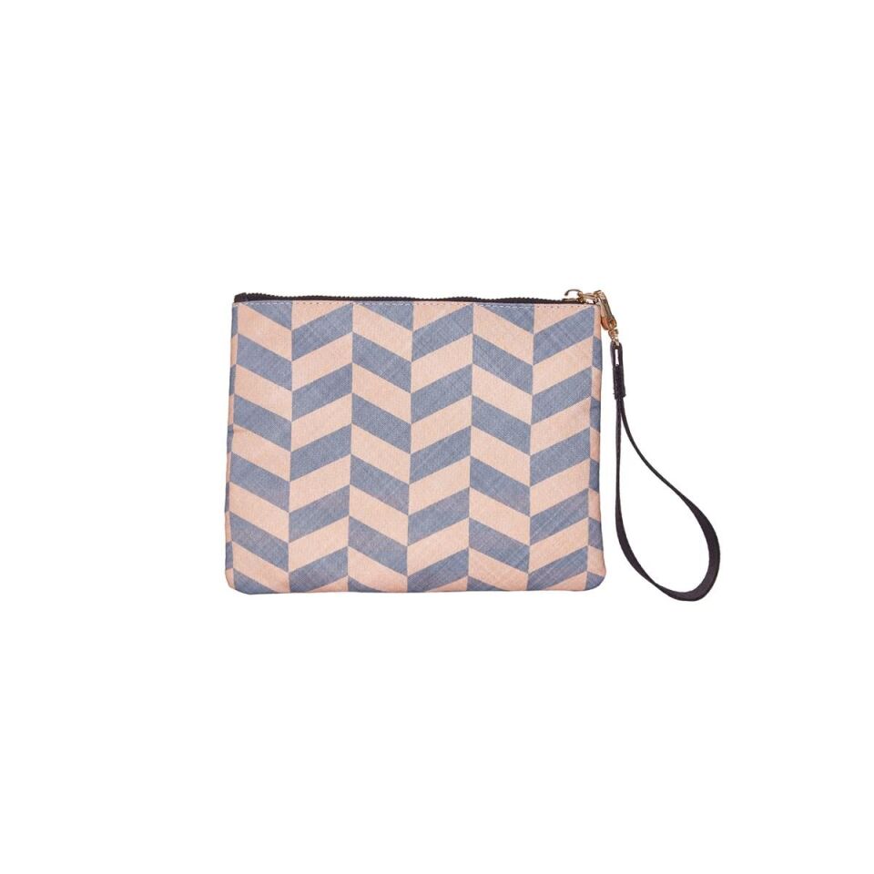 Bloominbag Clutch Çanta Smokey Chevron