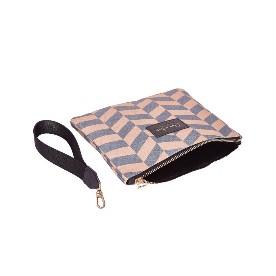 Bloominbag Clutch Çanta Smokey Chevron